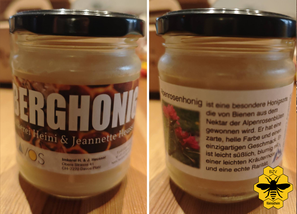 Alpenrosenblütenhonig aus der Schweiz